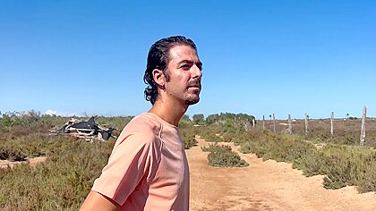Runner is caught, used and fucked in the fields by his stalker